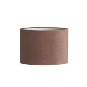 Lampenkap Velours ovaal chocolade bruin
