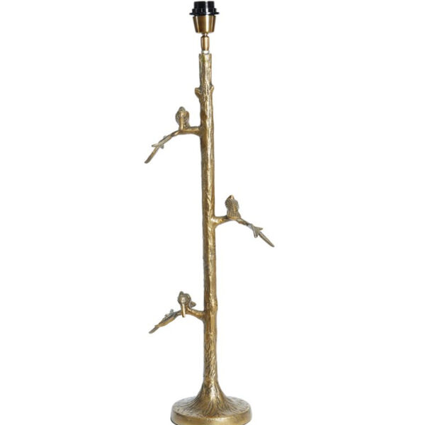 Lampvoet Branch antiek brons