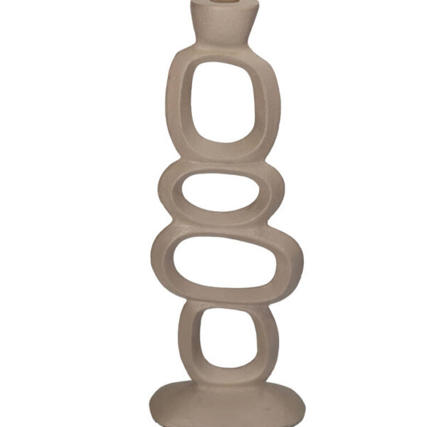 Kandelaar Organic beige