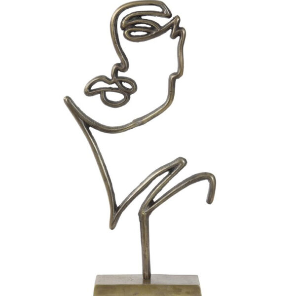 Ornament Gezicht Antiek Brons