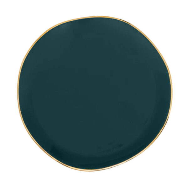 Good Morning Plate blue green