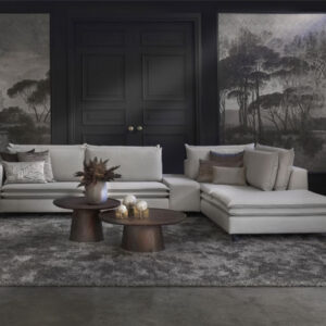 Hoekbank Nadine met in between element modern - Lounge Zwolle
