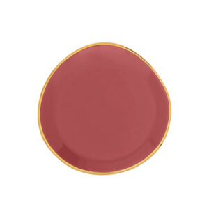 Good Morning Plate branded apricot